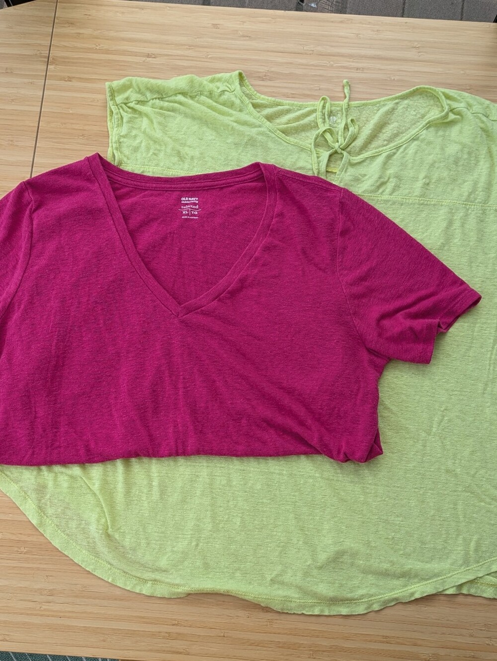 2x Maternity Linen Shirt